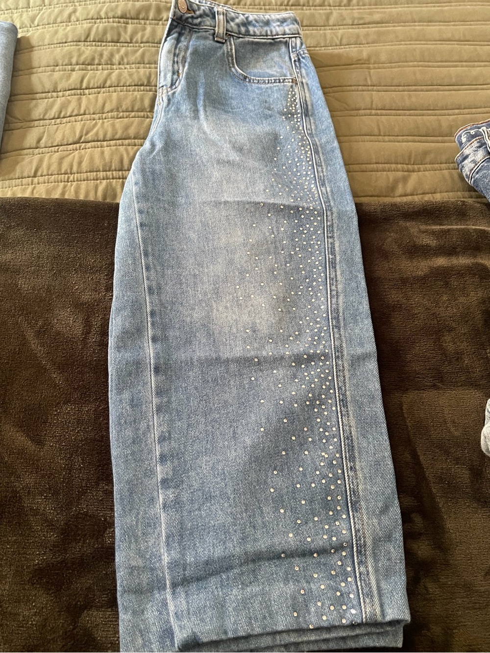 Girls rhinestone jeans